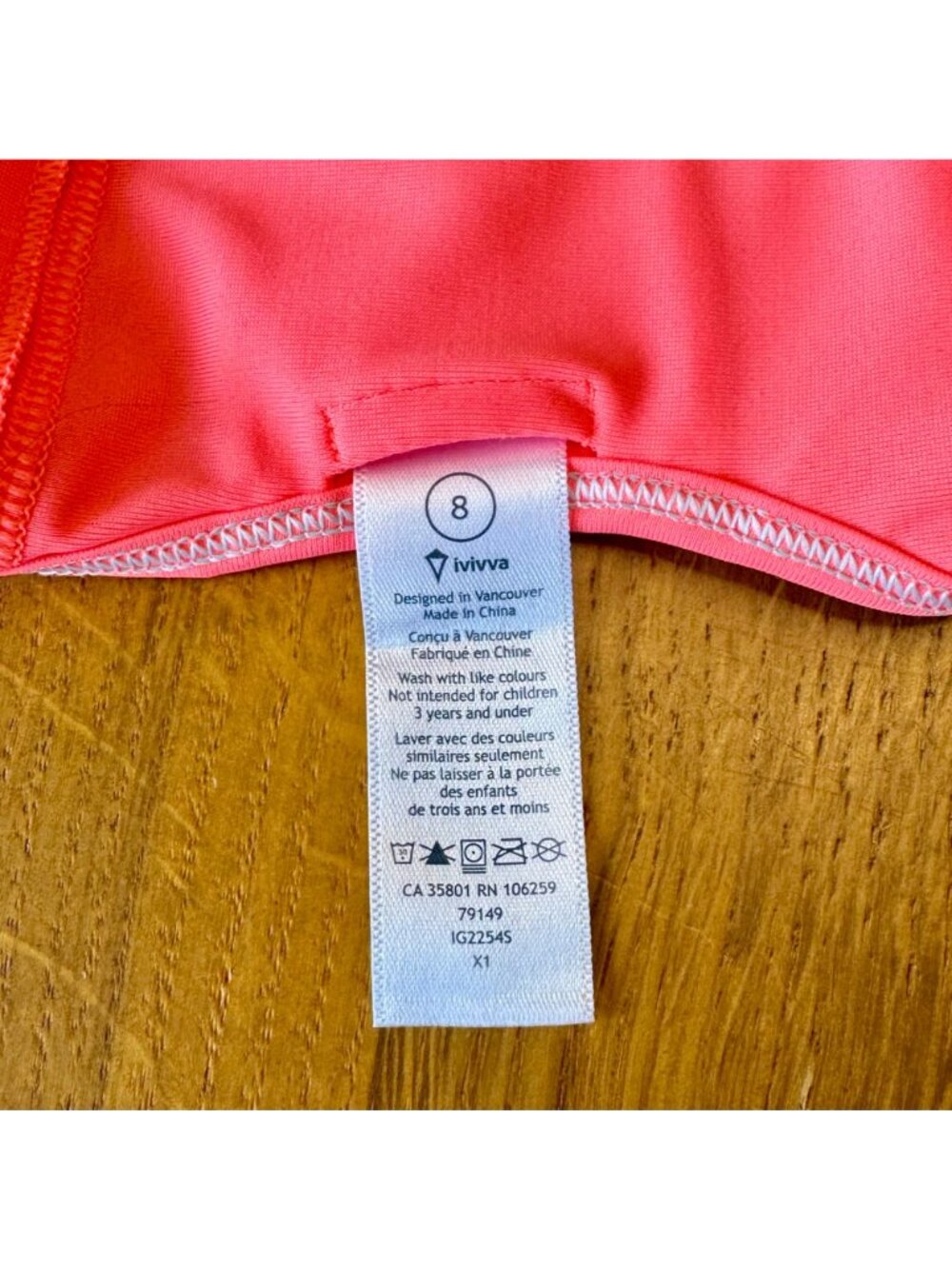 IVIVVA Chevron Cropped Tank Top Girls 7-8 Pink Sports Bra Gymnastics Dance Swim - Picture 5 of 6